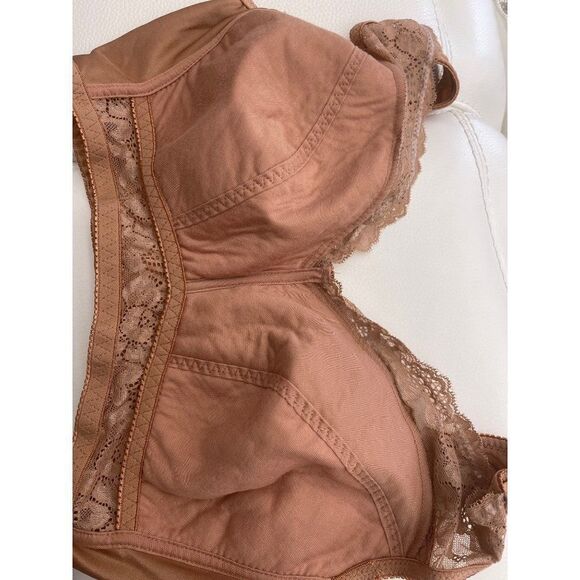 Rhonda Shear Tan / Brown Pin-Up Bralette Size XL NWT - Picture 7 of 11